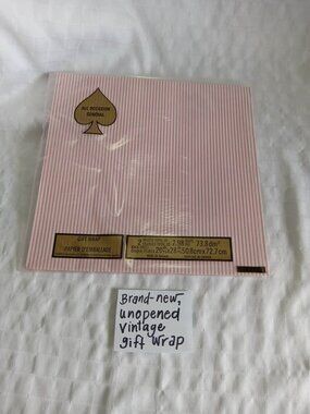 2 Vintage wrapping papers In plastic unopened bag With super cool designs